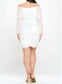 IVORY RUFFLE MINI DRESS