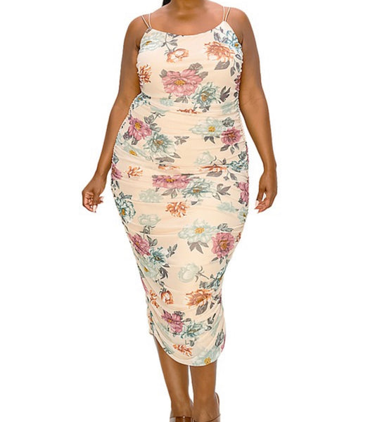 NORMA STRAP FLORAL DRESS